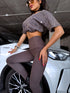 Slimming leggings with underwire 3286 - CHOCO